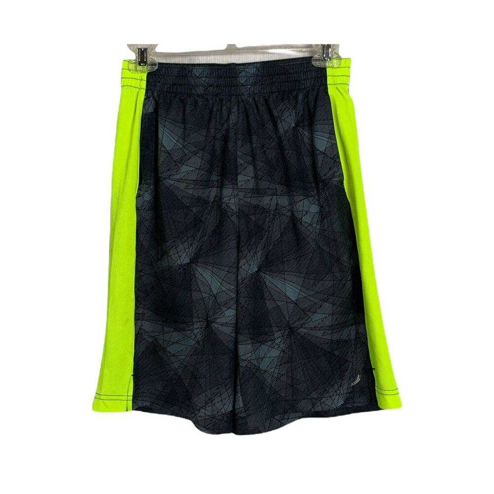 Exertek Boys Athletic Shorts Size Large Black Drawstring Basketball Activewear